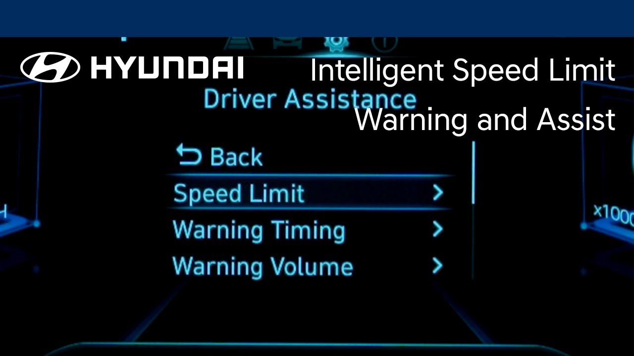 Intelligent Speed Limit Warning and Assist | Hyundai