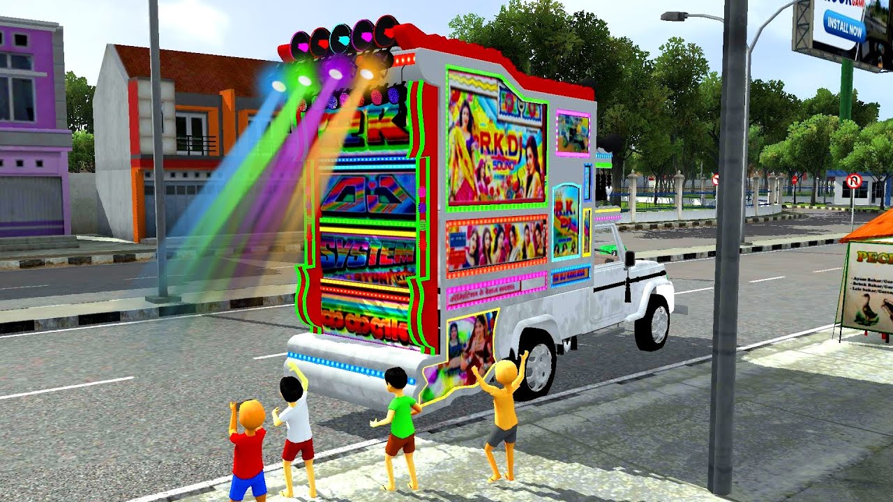 बच्चों कि पार्टी! bus Simulator Indonesia ! Mobile Game ! Dj pickup ! Dj pickup game bussid ! Dj mod