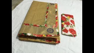 Plain Fancy Super Net Cotton Sarees & Printed  Border || Latest New Model Cotton Sarees Best Price screenshot 4