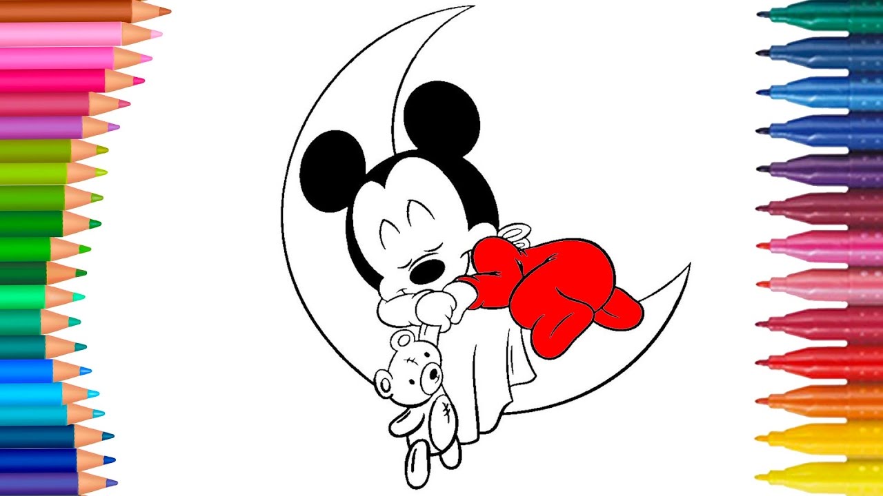 Cizgi Film Karakteri Miki Fare Mickey Mouse Boyama Sayfasi Minik