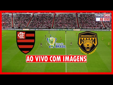 FLAMENGO X AMAZONAS AO VIVO COM IMAGENS 