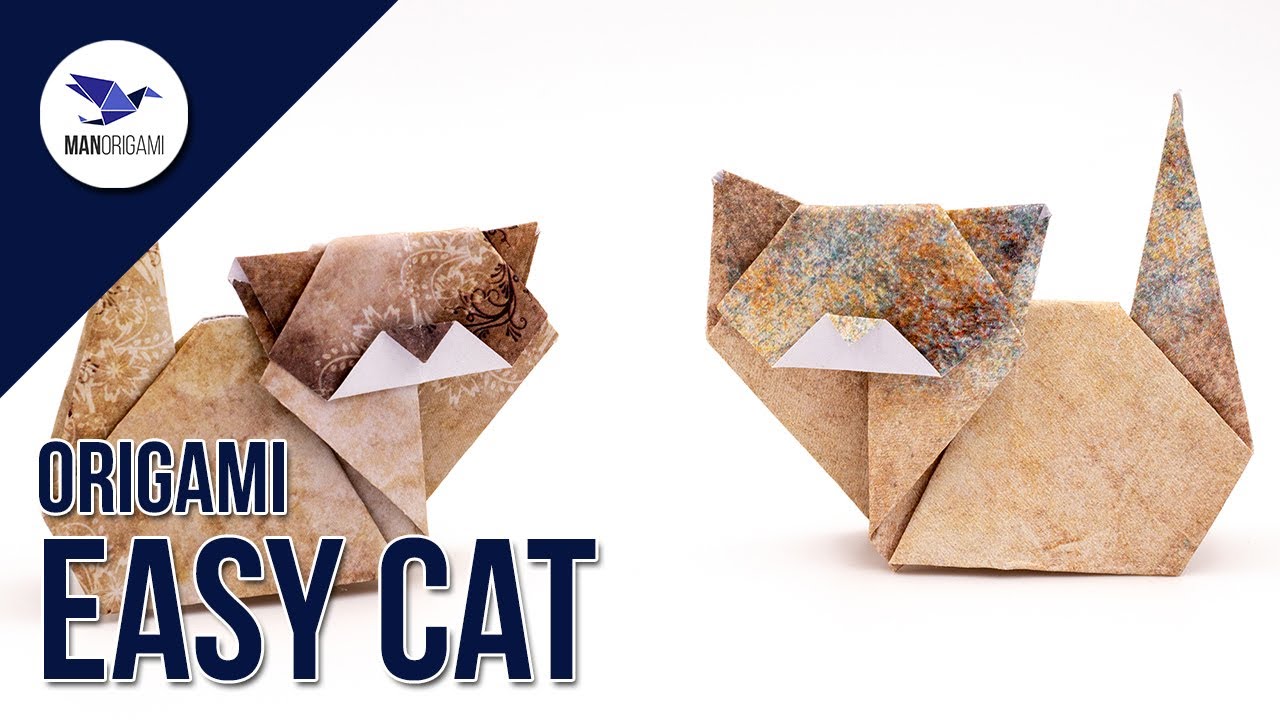 How to make a paper cat 🐱 - Origami Tutorial - YouTube