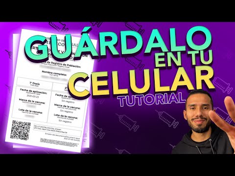 Cómo guardar tu certificado de vacunación COVID en tu celular