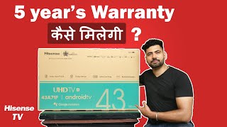 Hisense 43 inch 4k Smart TV - 5 Year's Warranty Issue