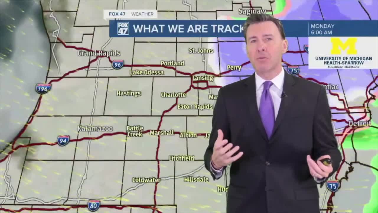 Rain and possibly snow moves out late tonight - YouTube