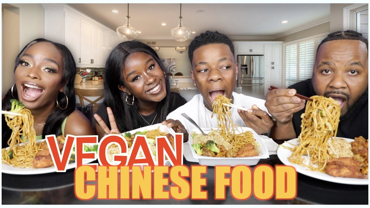 VEGAN CHINESE FOOD MUKBANG