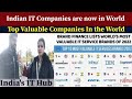 Indian IT Companies are now in World Top Valuable Companies In the World-PAKISTANI REACTION |Ribaha