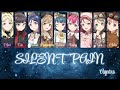 SILENT PAIN - Aqours (Color Coded, Rom, Kan, Eng)