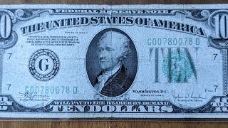 Fancy Friday 1934 Series Repeater $10 FRN