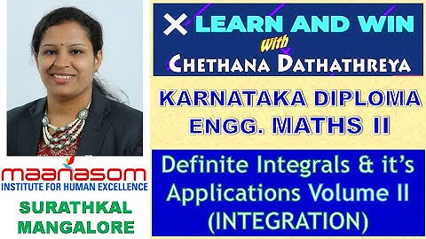 Diploma Maths 2 (part 8) / Definite Integrals And It