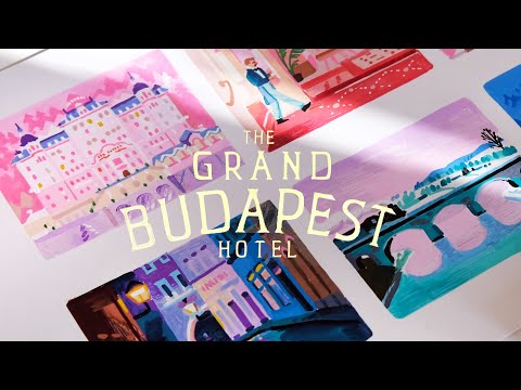 Drawing The Grand Budapest Hotel | Posca Acrylic Marker