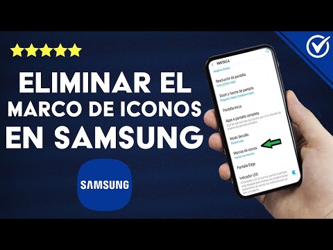 ¿Cómo eliminar el marco de los iconos de mi móvil SAMSUNG? - Personalizando