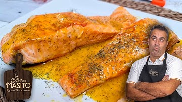 Esta RECETA DE SALMÓN es tan FACIL y esta tan RICA que la harás muy a menudo