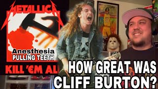 Metallica Anesthesia Pulling Teeth Bass Solo Take 1 Reaction Review , How great is Cliff Burton