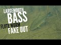 Largemouth Bass Flute Worm Fake Out #shorts