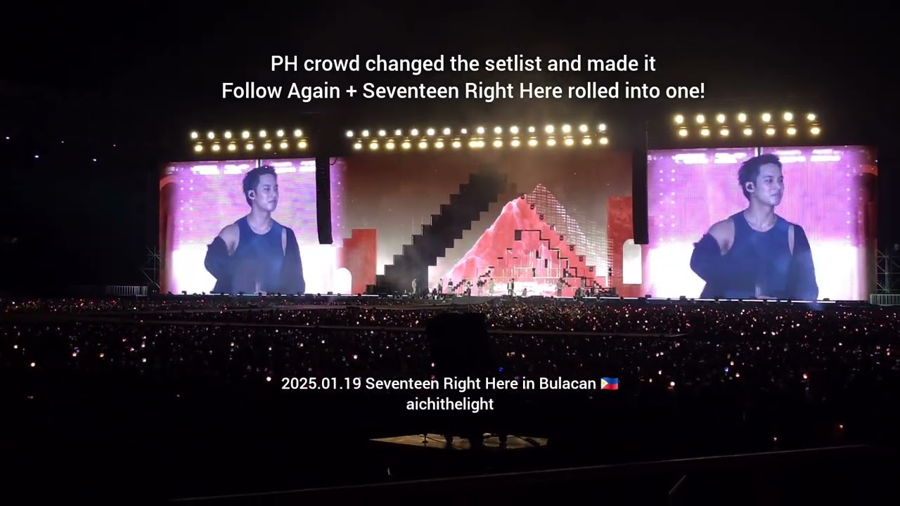 Full Video 250119 Seventeen Right Here Bulacan Carats Singing Session
