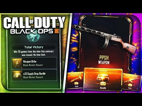 UNLOCKING "NEW DLC WEAPON" IN BLACK OPS 3! - FREE BO3 "WEAPON BRIBE" CONTRACT! (BO3 Free DLC Weapon)