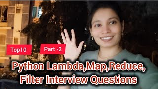 10 Python Map, Filter, Reduce, Lambda Problems Explained with Dry Run  | Step-by-Step
