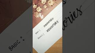 How to write Basic and Bouncy lettering#shorts#shortsfeed#handwriting#calligraphy#lettering#ytshorts