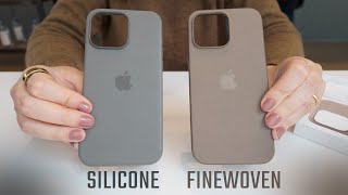 Apple FineWoven Case vs. Silicone  Quick Comparison!