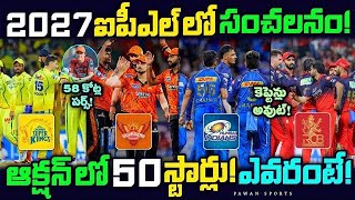 IPL 2027 All Teams Release Players List SRH RCB CSK IPL Auction