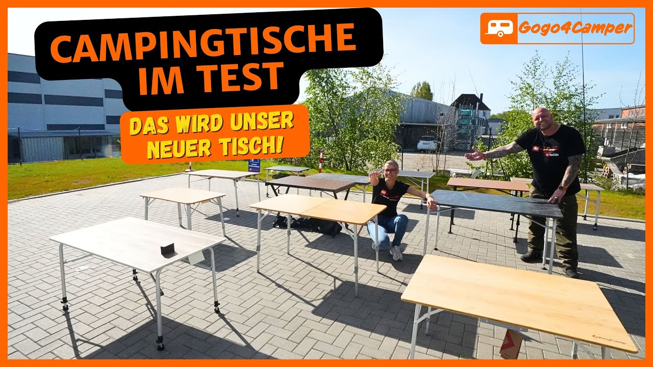Campingtisch-Test: 12 Tische im Vergleich – Welcher überzeugt uns?