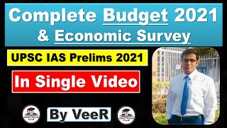 UPSC Prelims 2022 | Budget and Economic Survey 2022 - Full Analysis in Hindi by Veer Talyan #UPSC