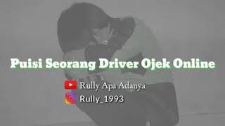 Puisi driver gojek. Sedih sampai mengeluarkan air mata.