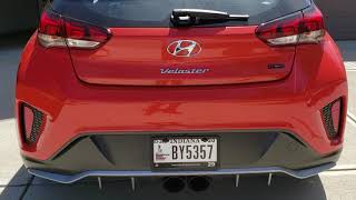 2019 Hyundai Veloster Turbo R-spec with Borla S-Type Axle-Back Exhaust 2019 Hyundai Veloster R Spec W 1 6 Turbo Feat Magnaflow 4 Comp Spec Muffler