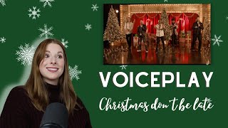 HE SPEAKS!! Danielle Marie Reacts to Voiceplay-"Christmas Don't be late" Day 6