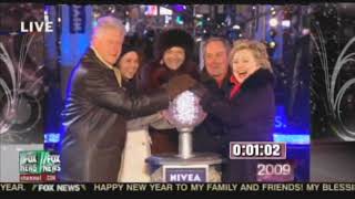 2009 NYE Times Square Ball Drop FOX News Midnight portion (HD+16:9 and wide screen fix)