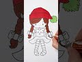 🧙‍️🐿️CUTE GIRL COLORING! #coloring #coloringpages #shorts