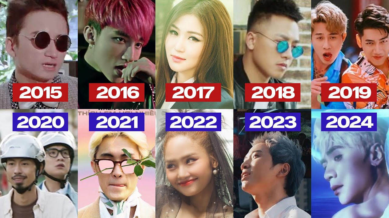 Top Nhạc Trẻ Việt Được Xem Nhiều Nhất Của Từng Tháng Trong 10 Năm Qua | 2015 - 2024 Vpop