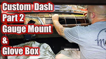 Custom Dashboard Build From Scratch - Part 2 - Gauge Mount and Glove Box | Dodge D100 Hot Rod