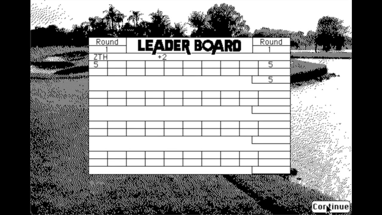 Leader Board Golf - 1988 - Mac