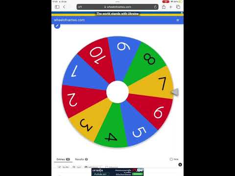 สร้างเกม สุ่มวงล้อ จาก Wheel of Names
