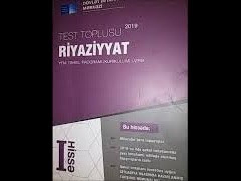 Test toplusu Kvadrat köklər 1 ci hissə bütün sualların izahları