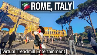 Rome Italy Virtual City Walks - Treadmill Walking Tours - 4K City Walks