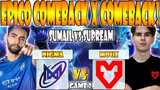 NIGMA VS MOUZ BO3[GAME 2] MIRACLE, SUMAIL, KUROKY VS SUPREAM - FISSURE UNIVERSE EPISODE 2 - DOTA 2