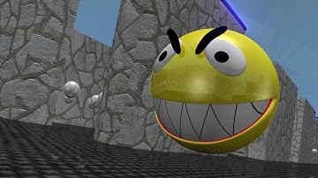 Short video with pac man 3D