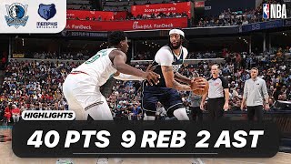 ANTHONY DAVIS vs MEMPHIS GRIZZLIES | 40 PTS - 9 REB - 2 AST - 1 BLK - 1 STL | 04-19-2025 Highlights