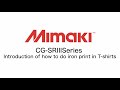 Cgsriii series introduction of how to do iron print in tshirts