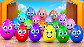 Learning Egg Colors and Numbers Song | Colorful Egg on the Farm | English Nuresry Rhymes &amp; Kids Song