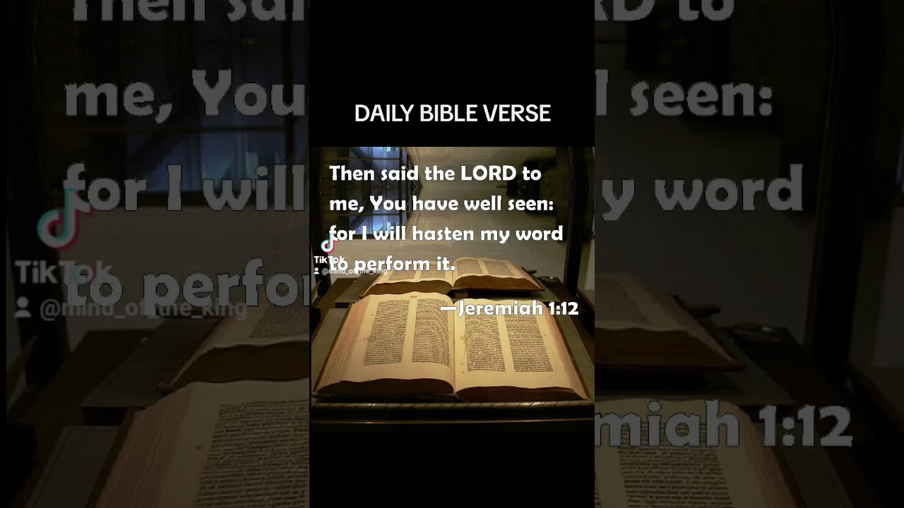 DAILY BIBLE VERSE - JEREMIAH 