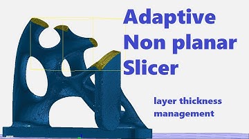 Adaptive non planar slicer - layer thickness managemet