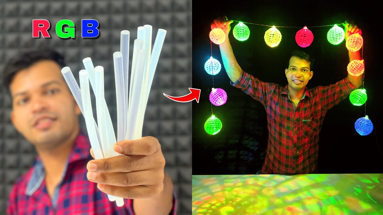 Hot Glue से बनाये Amazing Decoration Light How To Make Diwali