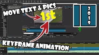 Shotcut 2019 | How to use Keyframe Animation | Move Text and Pictures in Your Videos