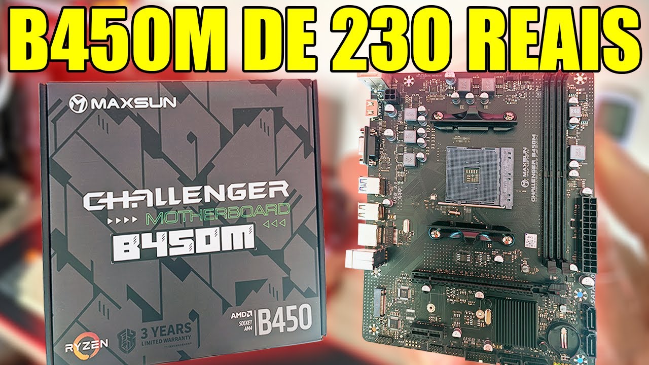 INCRÍVEL!!! Uma placa mãe BARATA para AMD Ryzen - Unboxing, Análise e ...