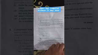 Hpsc Pgt Computer science 2026 Paper #hpsc#pgt#computerscience