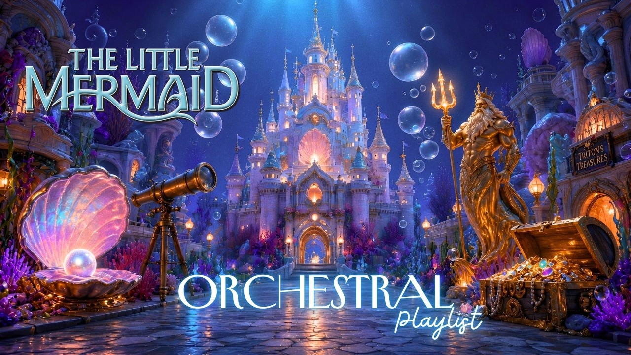 🧜‍♀️ part of your world  🐚 majestic disney orchestral for focus & healing ✨ mermaid castle ambience